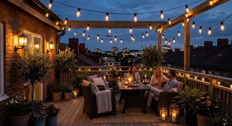 Courtyard Light Installation in Overland Park, KS