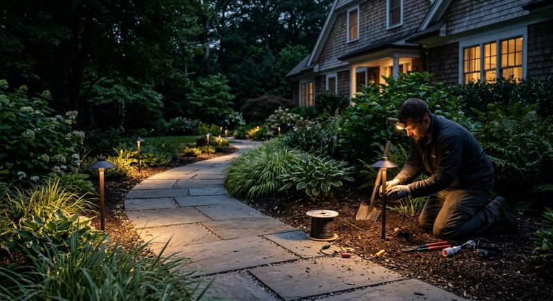 Terrace Lighting Installation in Prescott Valley, AZ