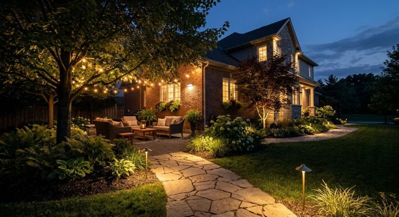 Terrace Lighting Installation in Olathe, KS